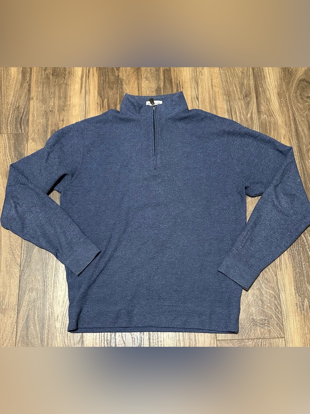 Peter Millar Men's Navy Quarter-Zip Sweater